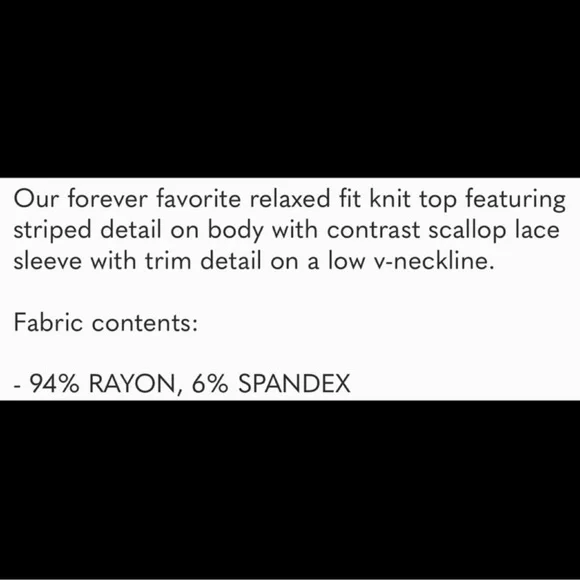 108. NWOT POL Pink Blouse with Black Lace Sleeves and Open Back Detail - Picture 7 of 7